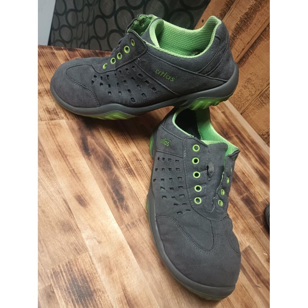 Atlas Safety Shoe Women's Sz 8 Work Shoes‎ Trainers Nubuck, Steel Toe Germany